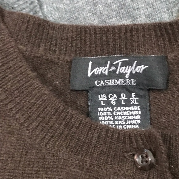 Lot of 3 Lord Taylor 100% Cashmere Cardigans L - Picture 8 of 11